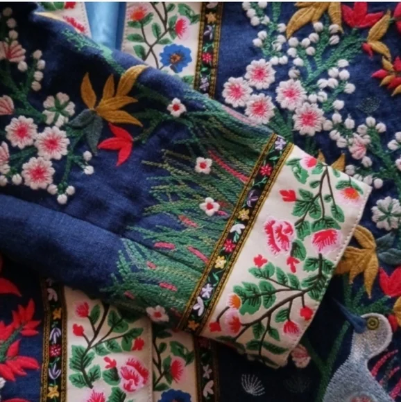 NWOT ALICE + OLIVIA JANICE EMBROIDERED jacket Size 0 - Picture 13 of 16